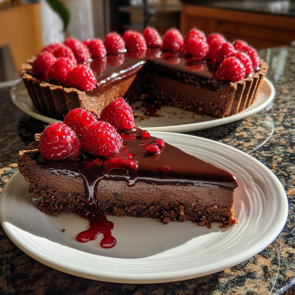 Elegant Chocolate Raspberry Tart