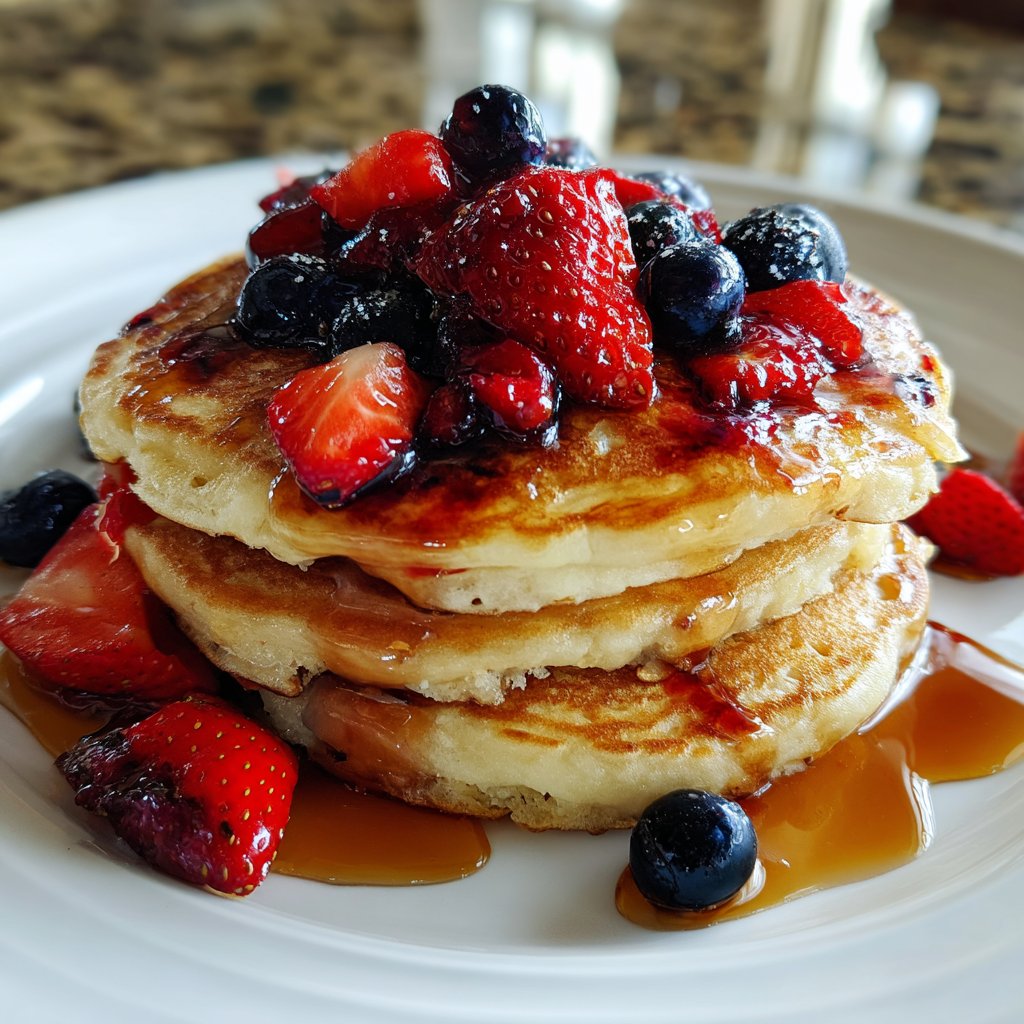 Berry Delicious Pancake Stack