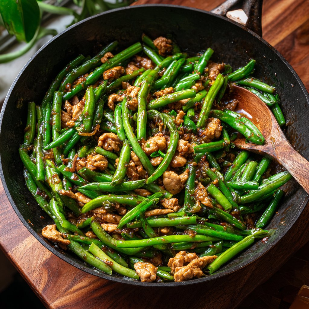 Spring Green Bean Turkey Stir-Fry