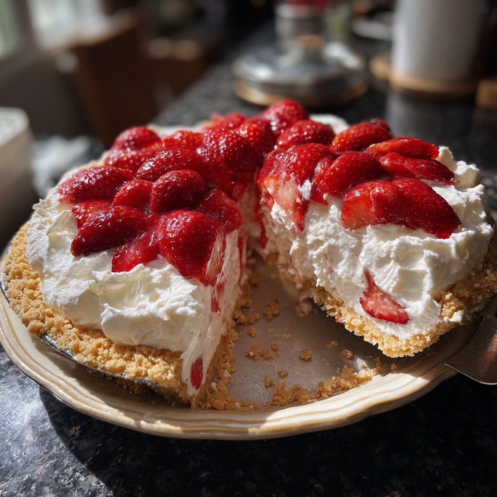 Strawberry Chiffon Pie Delight