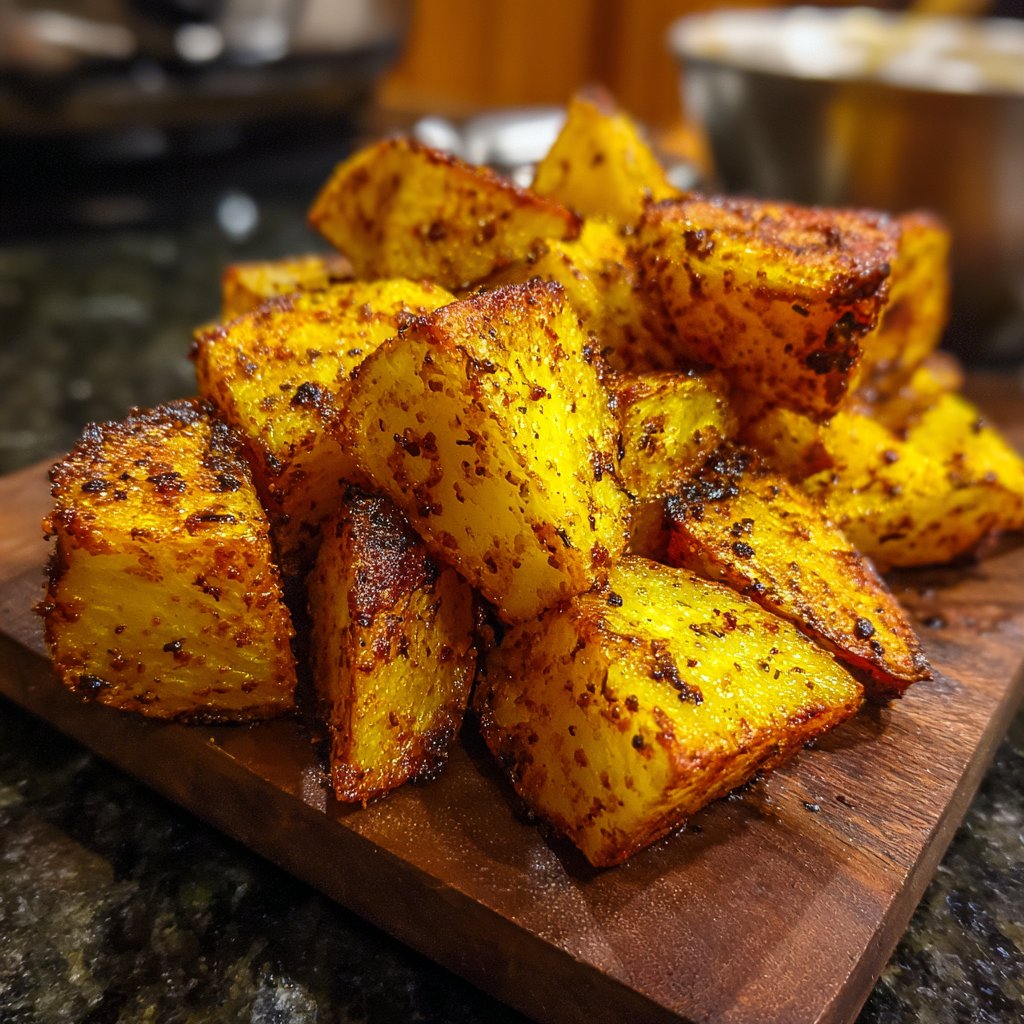 Golden Turmeric Potatoes in Airfryer
