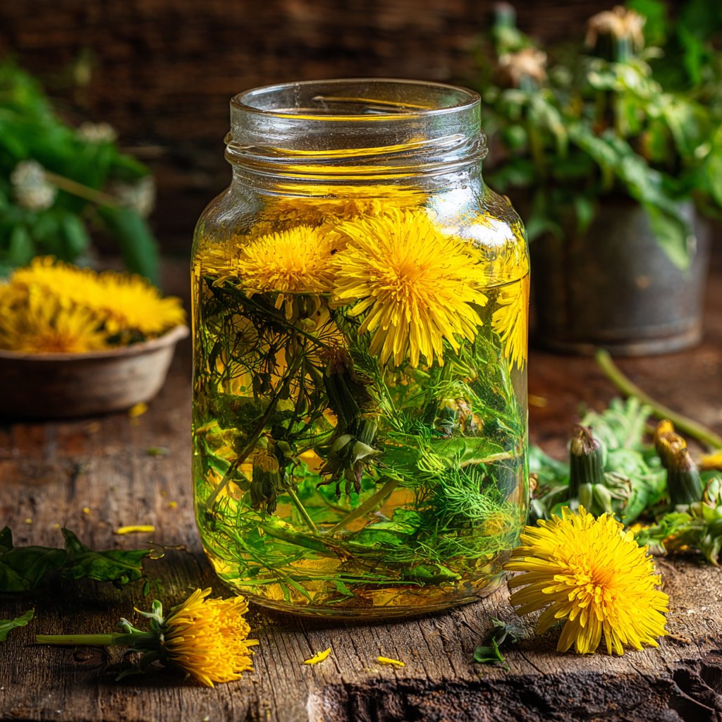 Wholesome Dandelion Vinegar Tonic