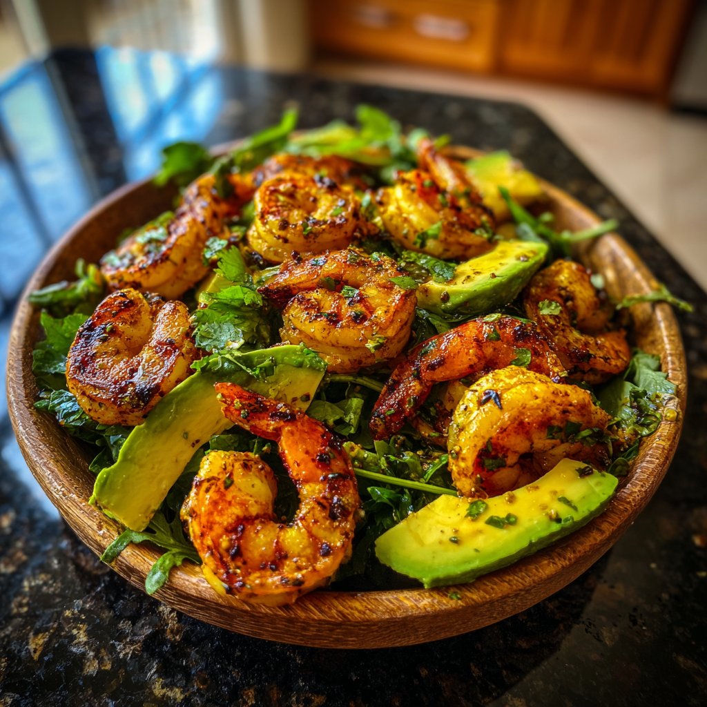 Grilled Shrimp and Avocado Salad