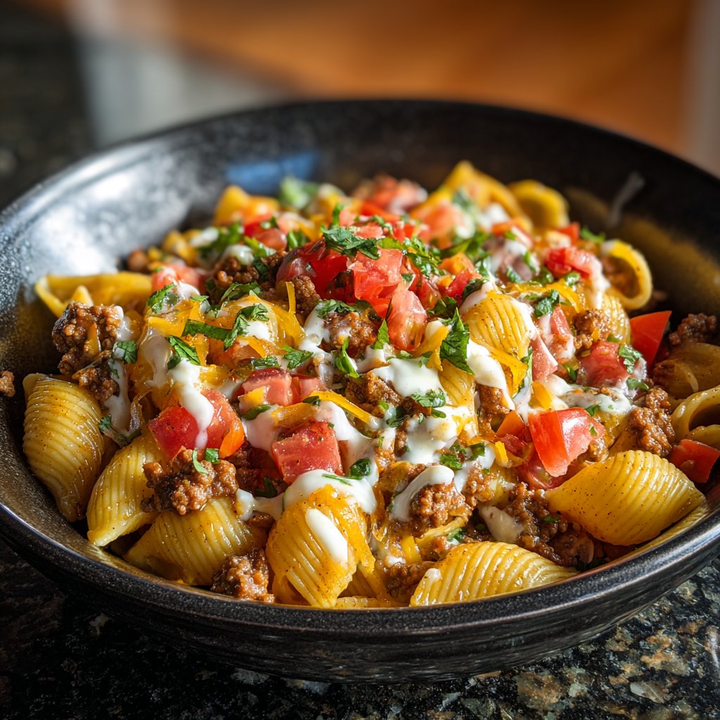 Tex-Mex Taco Pasta Bowl