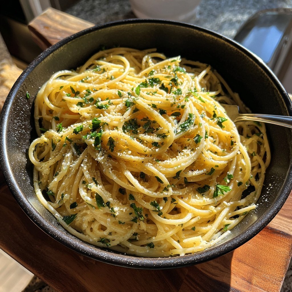Quick Garlic Butter Pasta