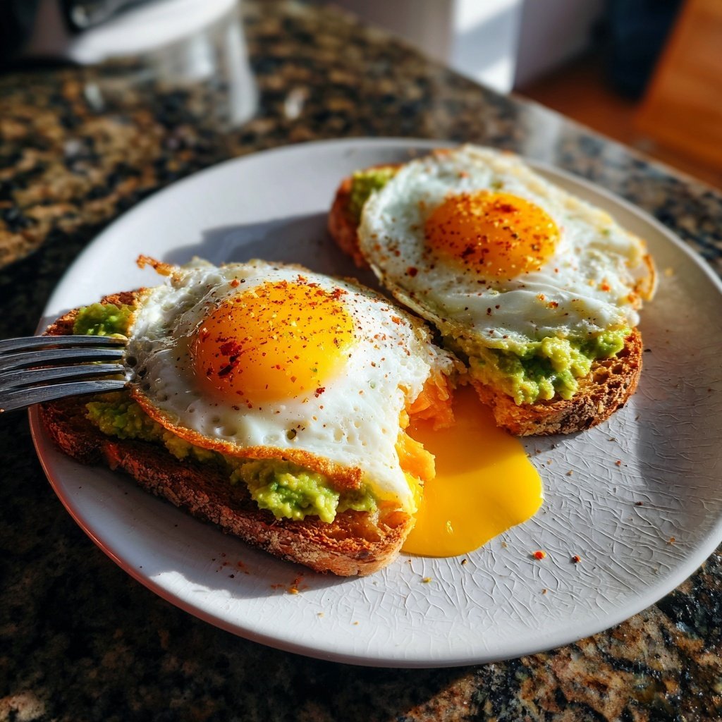Sunny Side Up Salmon Avocado Toast