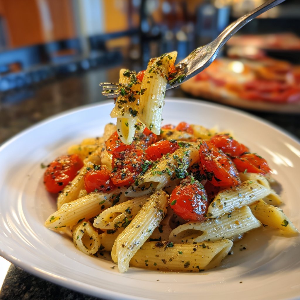 Herbed Penne with Cherry Tomatoes