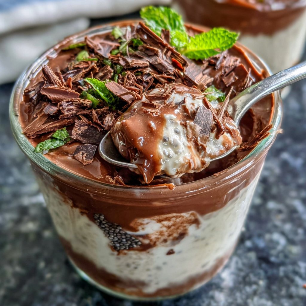 Chocolate Protein Chia Pudding